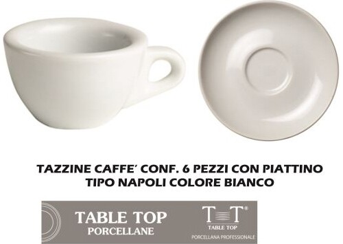 Table top tazzine - caffe', 6