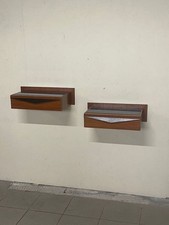 Coppia di comodini a parete, anni '60