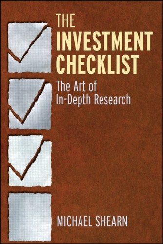 The investment checklist - investment, by