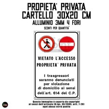 CARTELLO PROPRIETA PRIVATA
