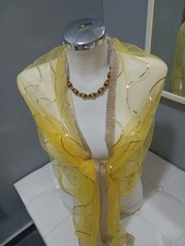 Stola organza Oro Paillettes E