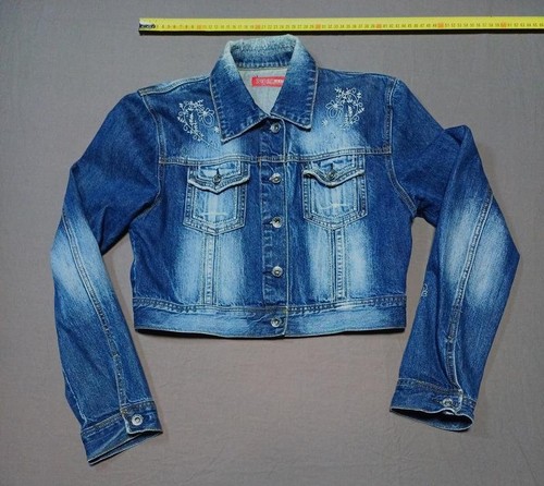 Giacca jeans donna revers