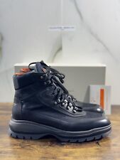 Santoni Mountain Boot Uomo Pelle Nero Gore Tex System Luxury Men Boot Santoni 42