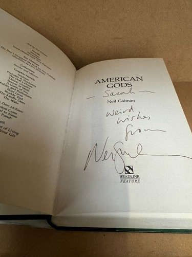 Neil gaiman signed book - neil,