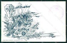 Militari Reggimentali IX Lancieri di Firenze Petropoli cartolina XF2213