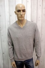 ARMATA DI MARE Maglione Uomo Taglia 50 Grigio Lana Casual Sweater Man Pullover 
