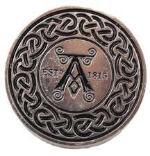 distintivo Ardbeg Islay Single Malt Scotch Whiskey Black Lapel Pin pins spilla