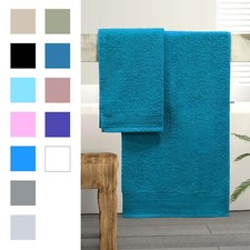 Set Asciugamani (Viso + Ospite) / Telo Bagno in Morbida Spugna 550gr 100% Cotone