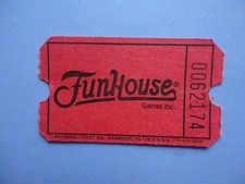 Biglietto flipper Funhouse