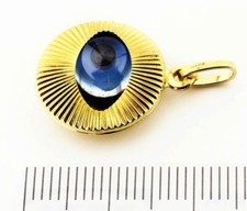 ciondolo PORTAFORTUNA amuleto OCCHIO di ALLAH  greco turco oro 18kt. 750/1000