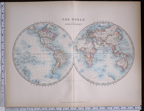 1903 grande mappa mondo - mappa,