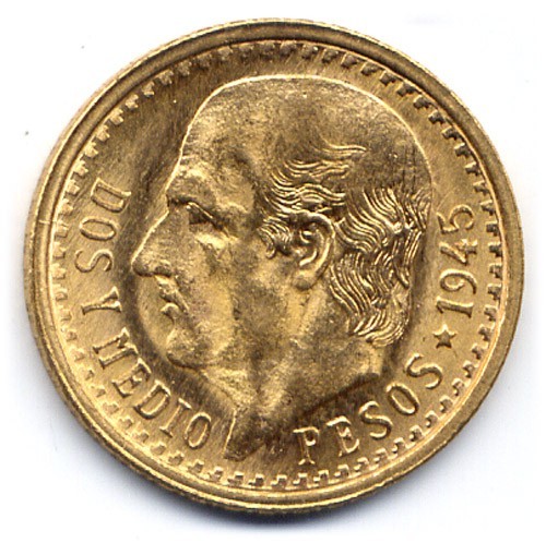 Mexico dos pesos y medio - :,