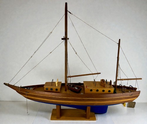 Vintage wooden model sail - wooden, boat