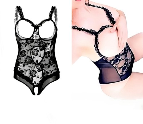 Costume body donna nero - , taglia