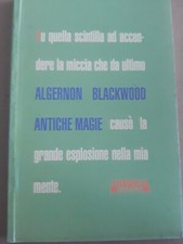 algernon blackwood antiche magie theoria edizioni 1986