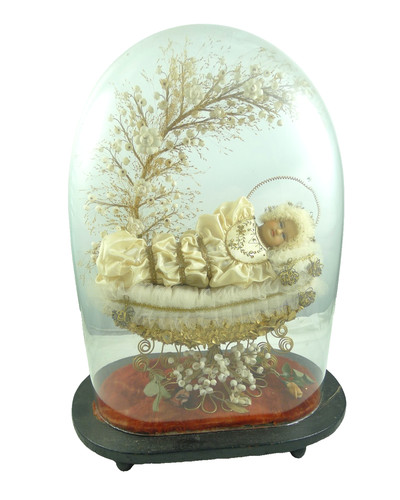 Antica statuina maria bambina - statuina,