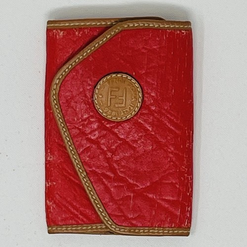 Fendi busta pelle rosso - fendi,
