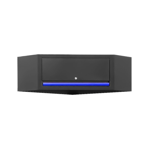 Armadio muro angolare blu - armadio,