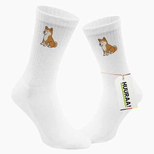 Calze unisex akita inu fumetto - inu,