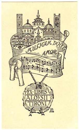 Luigi angelini exlibris für - angelini:,