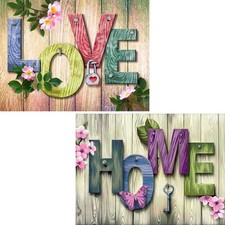 QINREN - Set di 2 quadri con