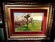 dipinto scuola piemontese attribuibile al pittore LORENZO DELLEANI 1840-1908'