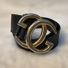 Cintura Gucci in pelle nera