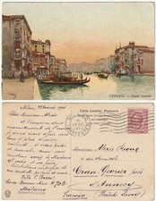 VENEZIA - CANAL GRANDE - ILLUSTRATORE - VIAGG. 1910 -49410-