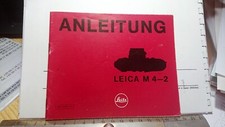 Leitz - Leica M4-2 - Manuale Libretto istruzioni d'uso (Originale in Tedesco)