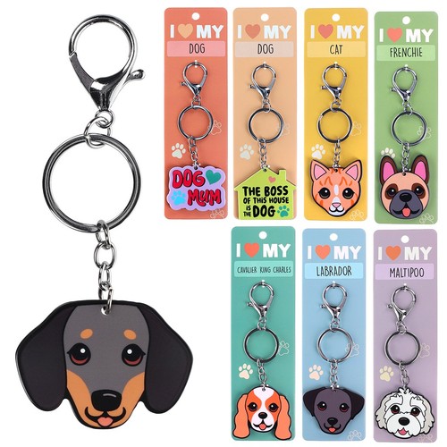 Dog cat breed keyring - keyring, cute