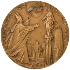 Medaglia 20° Congresso Eucaristico Nazionale Milano, Giovanni Paolo II, Manfrini