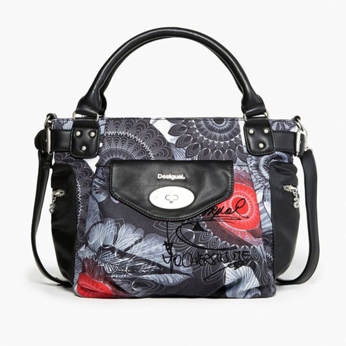 Desigual black red floral - black,