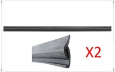 2 PEZZI GUARNIZIONI RASCHIAVETRO ESTERNO INTERNO DX- SX   FIAT PANDA 141 750 4X4