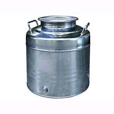CONTENITORE FUSTO BIDONE PER OLIO LT.30 IN ACCIAIO INOX 36X40H cm