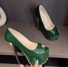 Women's sexy stilettos Shallow Mouth solid color Stone pattern Open Toe shoes