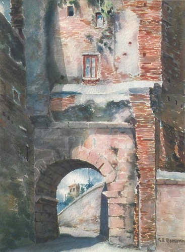 Stampa antica roma arco - stampa,