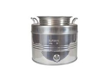 FUSTO INOX PER OLIO GRAFFATO