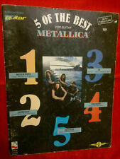 METALLICA 5 of the Best guitar TAB songbook 