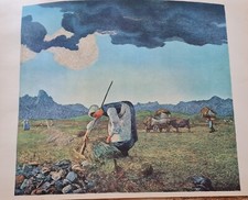 SEGANTINI GIOVANNI  La raccolta del fieno 1889   litografia del 1964