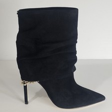 Guess fl8sbrsue10 stivaletti half ankle boot tacco heeled nero 38