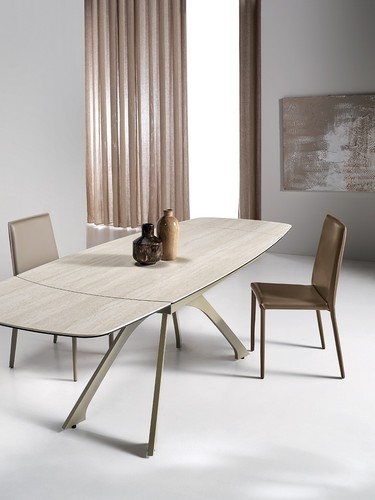 Tavolo pranzo effetto - tavolo, marmo
