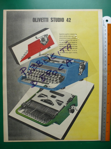 Pubblicità 1940 olivetti - pubblicità,