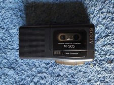 Sony M-505 Vintage Microcassette-Corder. solo Ricambi 