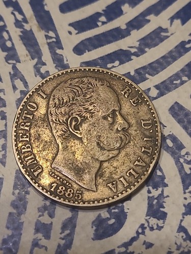 Lire umberto 1885 r rare - umberto,