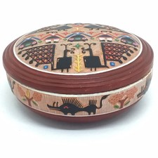 GRANDE SCATOLA CERAMICA SARDA - DIAMETRO 20cm - Dorgali  Loddo