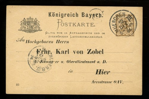 Storia postale baviera - postale,