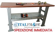Banco Lavoro Italfrom Banchi Bancone da Lavoro Robustissimo 150x 60 x 105 cm