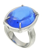 Anello MORELLATO INDIA O611 Donna Acciaio Pietra Azzurra Quarzo Acquamarina DD