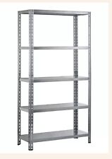 Scaffale in Metallo per Ordine Garage  Scaffalatura 5 Ripiani Portata Max 400 kg