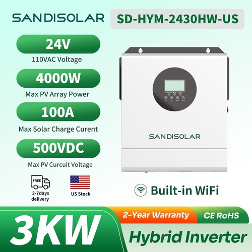 3kw 3000w 24v solar hybrid - 3000w,